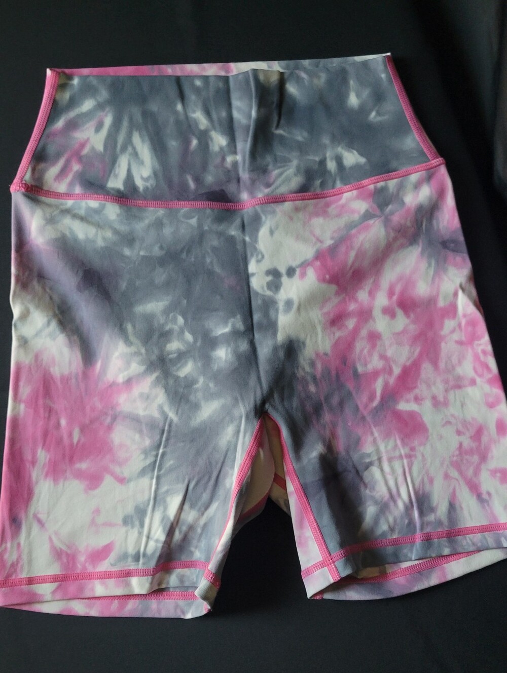 Vital Apparel Pink/Gray Biker Shorts Size M